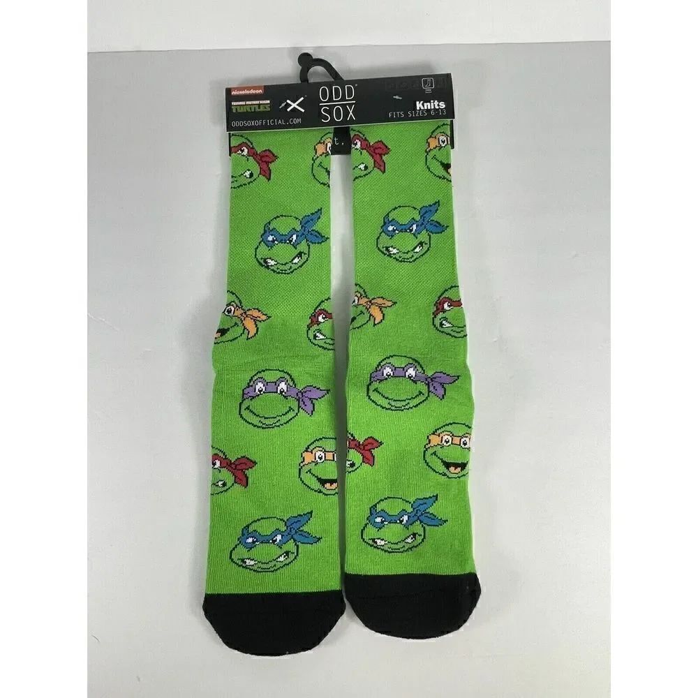 Teenage Mutant Ninja Turtles Socks | Made by Oddsox | TMNT, Unisex Crew 6-13